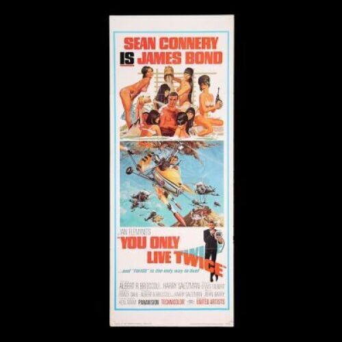 Lot #114 - YOU ONLY LIVE TWICE (1967) - Carter-Jones Collection: US Insert Poster, 1967