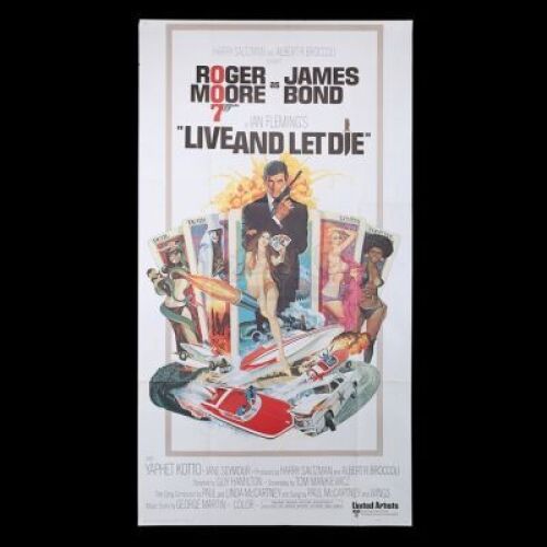 Lot #121 - LIVE AND LET DIE (1973) - Carter-Jones Collection: US Three Sheet Poster (East Hemi), 1973