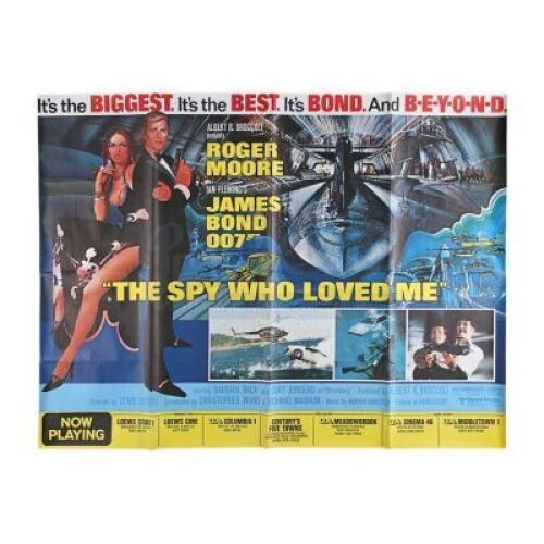 Lot #125 - THE SPY WHO LOVED ME (1977) - Carter-Jones Collection: US Subway Poster, 1977