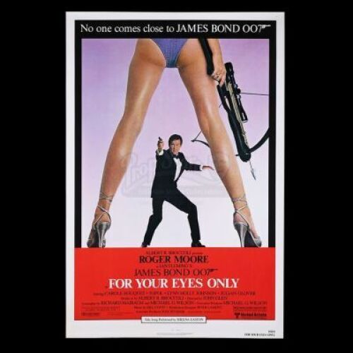 Lot #128 - FOR YOUR EYES ONLY (1981) - Carter-Jones Collection: US One-Sheet Poster, 1981