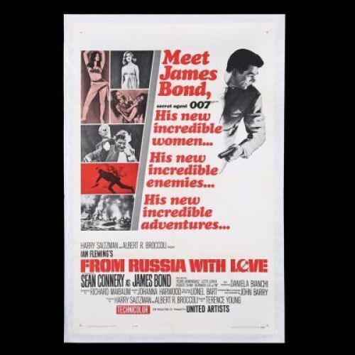 Lot #138 - FROM RUSSIA WITH LOVE (1963) - US One-Sheet Poster, 1963