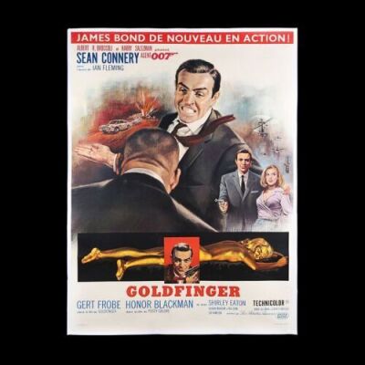 Lot #141 - GOLDFINGER (1964) - French 'Grande' Affiche, 1964 - First year of French Release
