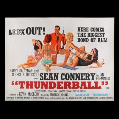 Lot #144 - THUNDERBALL (1965) - UK Quad Poster, 1965
