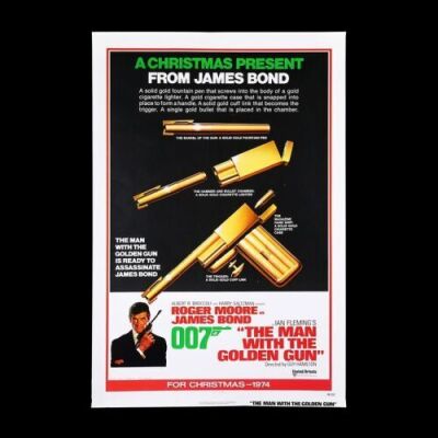 Lot #154 - THE MAN WITH THE GOLDEN GUN (1974) - US One-Sheet Poster - Advance, 1974