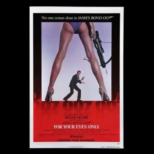 Lot #160 - FOR YOUR EYES ONLY (1981) - US One-Sheet Autographed Advance Poster, 1981