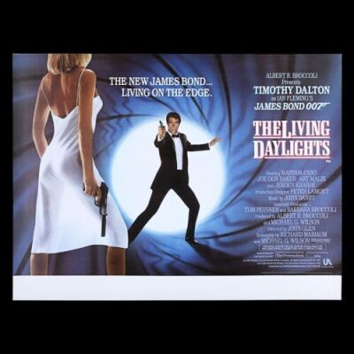 Lot #165 - THE LIVING DAYLIGHTS (1987) - UK Quad Poster, 1987