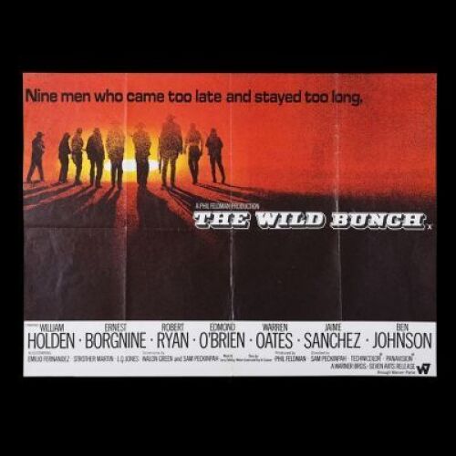 Lot #184 - THE WILD BUNCH (1969) - UK Quad Poster, 1969