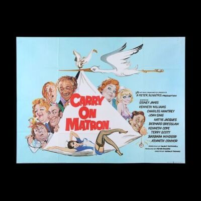 Lot #192 - CARRY ON MATRON (1972) - UK Quad Poster, 1972