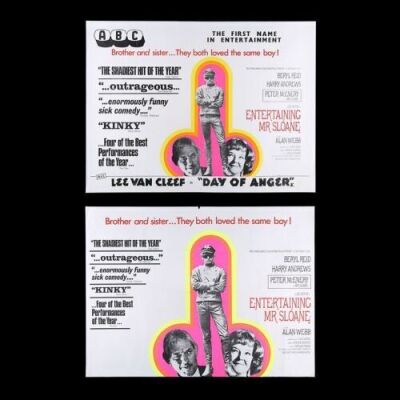 Lot #196 - ENTERTAINING MR. SLOANE (1970) - Two UK Quad Posters, 1970