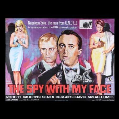 Lot #206 - SPY WITH MY FACE (1965) - UK Quad Poster, 1965