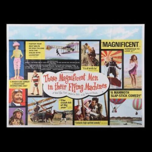 Lot #208 - THOSE MAGNIFICENT MEN IN THEIR FLYING MACHINES (1965) - UK Quad Poster, 1965