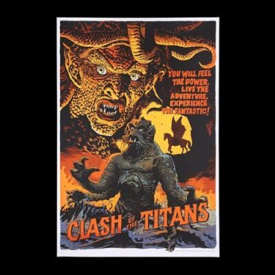 Lot #237 - CLASH OF THE TITANS (1981) - Mondo Poster, 2014