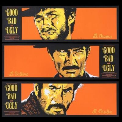 Lot #243 - THE GOOD, THE BAD AND THE UGLY (1966) - Three Mondo Posters, 2008