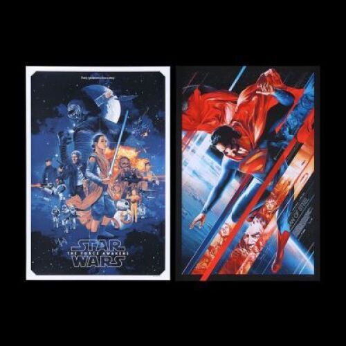 Lot #270 - SUPERMAN: MAN OF STEEL (2013) & STAR WARS: THE FORCE AWAKENS (2015) - Two Mondo Posters, 2013-15