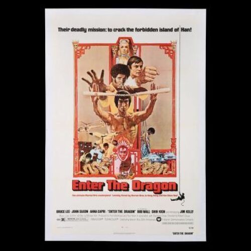 Lot #277 - ENTER THE DRAGON (1973) - US One-Sheet Poster, 1973