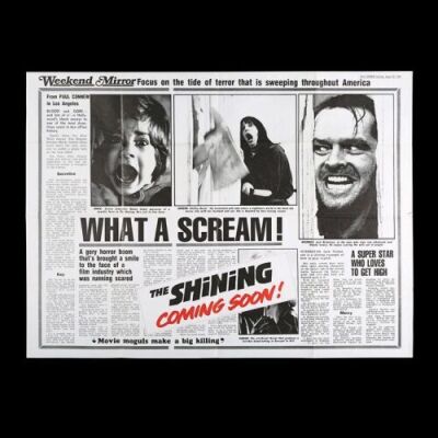 Lot #292 - THE SHINING (1980) - UK Quad Poster, 1980