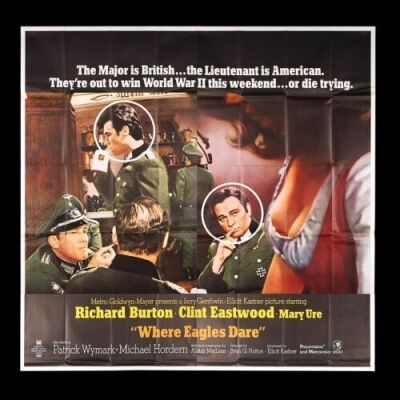 Lot #296 - WHERE EAGLES DARE (1968) - US Six-Sheet Poster, 1968