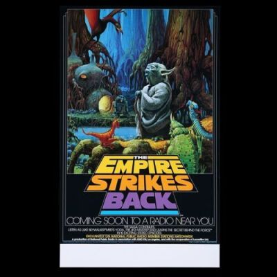 Lot #304 - STAR WARS: THE EMPIRE STRIKES BACK (1980) - Howard Kazanjian Collection: US National Public Radio Poster, 1982