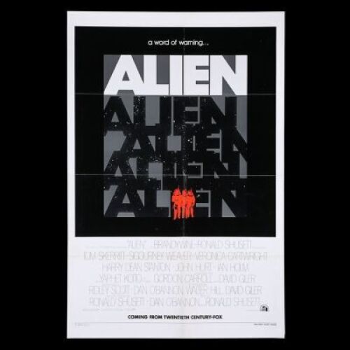 Lot #316 - ALIEN (1979) - US One Sheet Poster - Advance, 1979