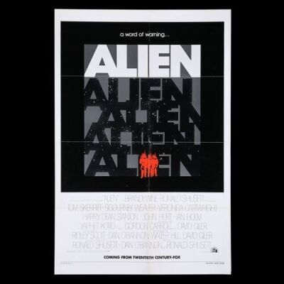 Lot #316 - ALIEN (1979) - US One Sheet Poster - Advance, 1979