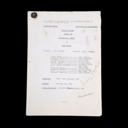 Lot #319 - BLAKE'S 7 (TV SERIES 1978-81) - Rehearsal Script, 1981