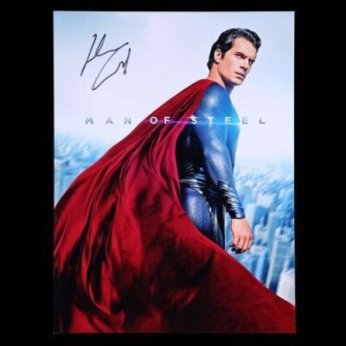 Lot #326 - MAN OF STEEL (2013) - Henry Cavill Autographed Premiere Photo/Poster, 2013