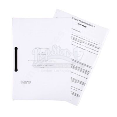 Lot #83 - Hitman's Bodyguard, The - Production-Used Script with Crew Memo