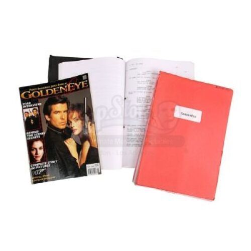 Lot #100 - James Bond: Goldeneye - Script Pair and Goldeneye Magazine