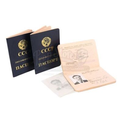 Lot #102 - Jigsaw Man - Passports of Sergey Pavlovich (Michael Caine)
