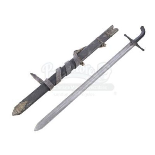 Lot #115 - Kingdom Of Heaven - Saladin Black Handle Soldier Sword and Scabbard
