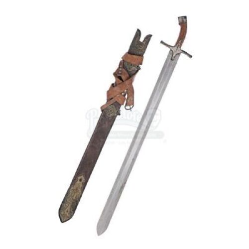 Lot #116 - Kingdom Of Heaven - Saracen Brown Handled Sword and Scabbard