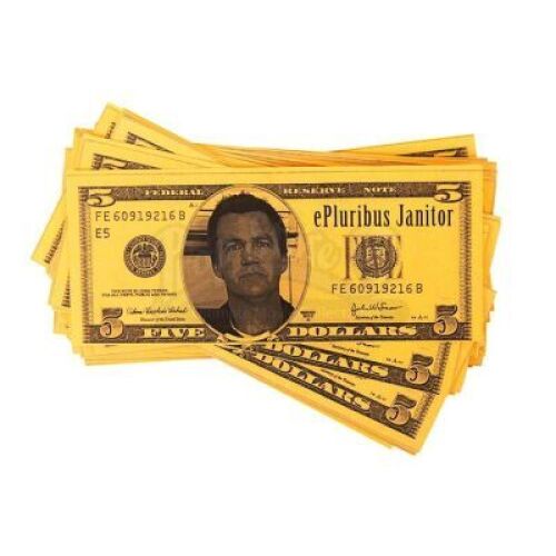 Lot #154 - Scrubs - Janitor (Neil Flynn) Five Dollar Notes