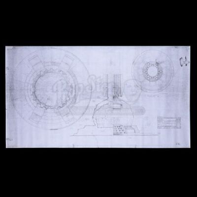 Lot #163 - Star Wars - Ep V - The Empire Strikes Back - Star Destroyer "Vader's Meditation Pod" Dyeline Reprint