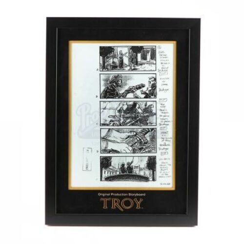 Lot #167 - Troy - Original Production Storyboard - Priam Hands Paris The Sword of Troy