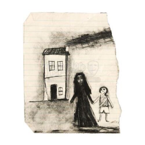 Lot #185 - Woman in Black 2: Angel of Death, The - Edward's (Oaklee Pendergast) Drawing