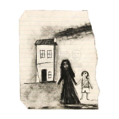 Lot #185 - Woman in Black 2: Angel of Death, The - Edward's (Oaklee Pendergast) Drawing