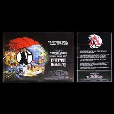 JAMES BOND: THE LIVING DAYLIGHTS (1987) - Piracy Warning & U.K. Quad Posters