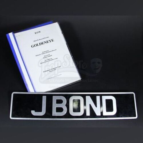 JAMES BOND: GOLDENEYE (1995) - Promotional Licence Plate & Ephemera