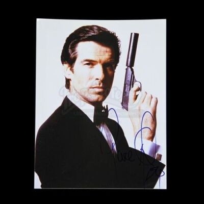 JAMES BOND: TOMORROW NEVER DIES (1997) - Pierce Brosnan Autographed Still