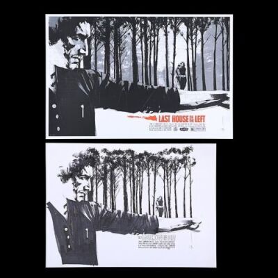 Lot #215 - THE LAST HOUSE ON THE LEFT (1972) - Jock Collection: Mondo Poster with Original Preliminary Artwork, 2012