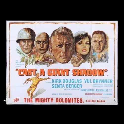 Lot #273 - CAST A GIANT SHADOW (1966) - UK Quad Poster, 1966