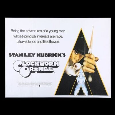 Lot #84 - A CLOCKWORK ORANGE (1971) - UK Quad Poster, 1971