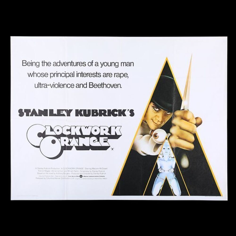 Lot #84 - A CLOCKWORK ORANGE (1971) - UK Quad Poster, 1971