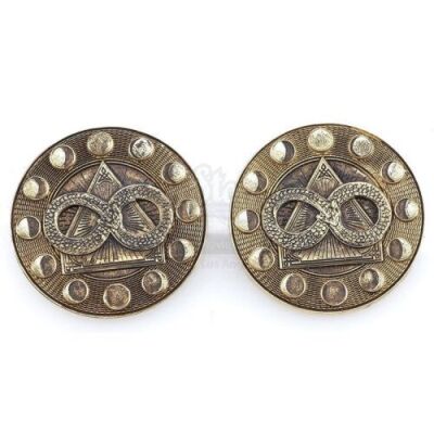 Lot # 32: THE HOUSE WITH A CLOCK IN ITS WALLS - Two Eclipse Pattern Coins