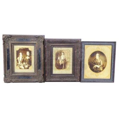 Lot # 36: THE HOUSE WITH A CLOCK IN ITS WALLS - Jonathan Barnavelt's (Jack Black) Three Framed Vintage Portraits