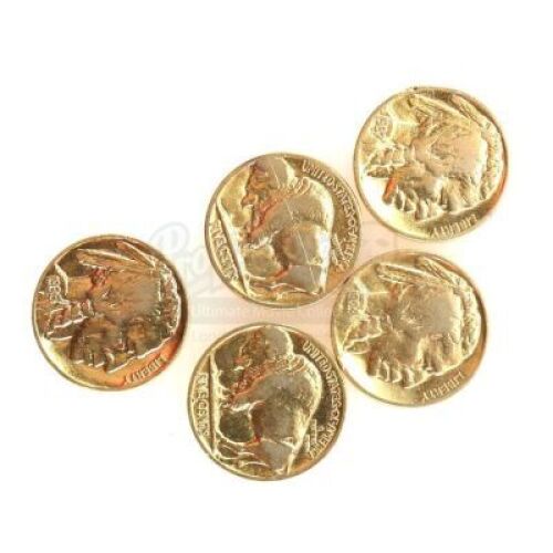 Lot # 38: THE HOUSE WITH A CLOCK IN ITS WALLS - Five Buffalo Nickels