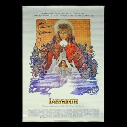 LABYRINTH (1986) - Jim Henson Autographed Poster