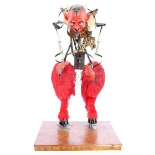 Lot # 56: THE HOUSE WITH A CLOCK IN ITS WALLS - Jonathan Barnavelt's (Jack Black) Large Devil Automaton