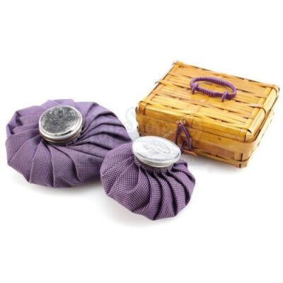 Lot # 61: THE HOUSE WITH A CLOCK IN ITS WALLS - Florence Zimmerman's (Cate Blanchett) Wicker Box and Purple Ice Bags