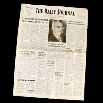 THE NOTEBOOK (2004) - The Daily Journal Newspaper featuring Noah Calhoun (Ryan Gosling)